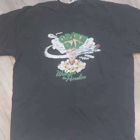 Gildan Other - Gildan Black Graphic Tee with Green and White Design